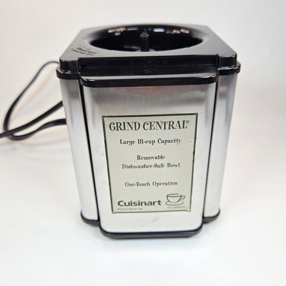 Cuisinart‎ Grind Central Coffee Grinder Motor Base DCG-12BC Stainless Black